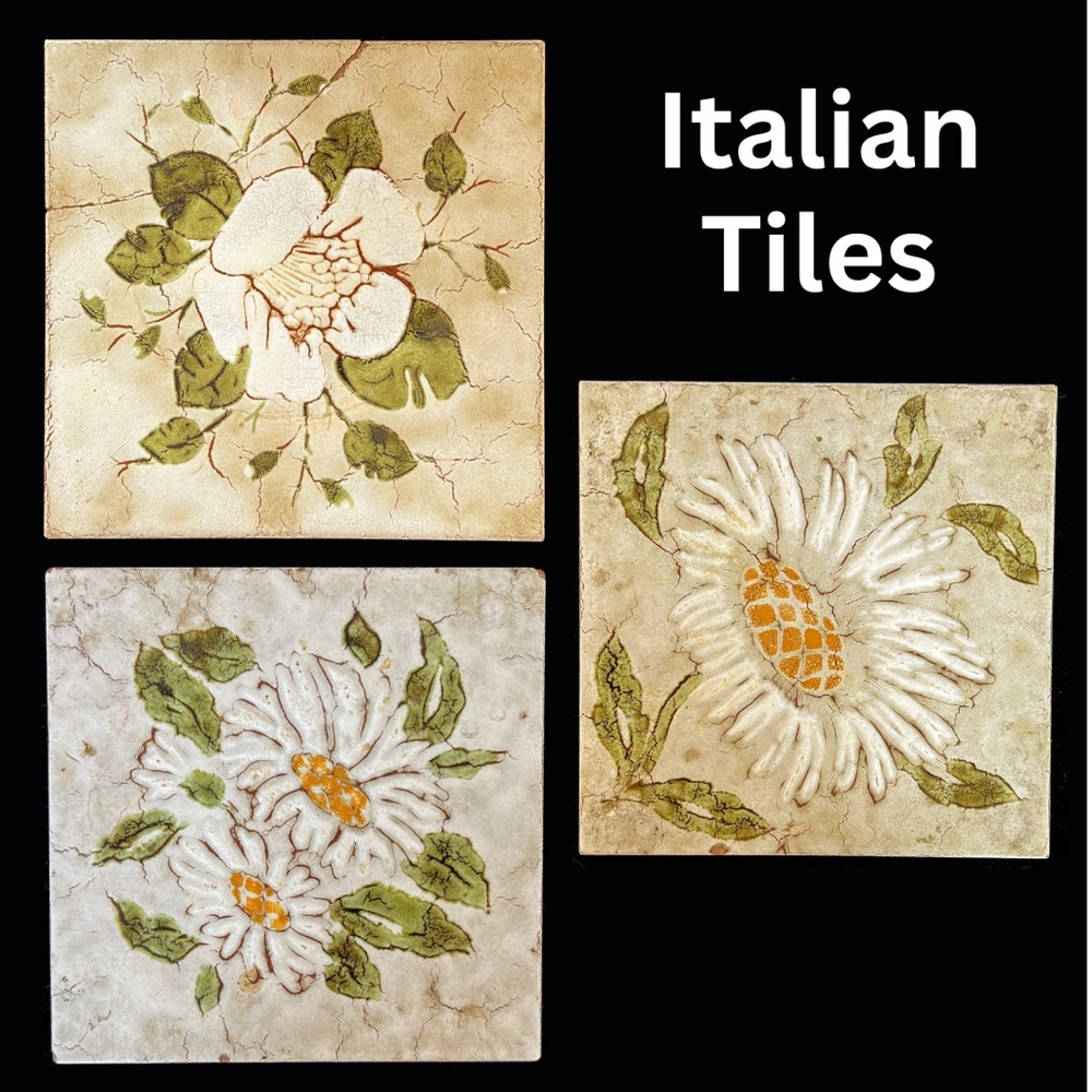 Vintage Italian Made Terracotta Tiles